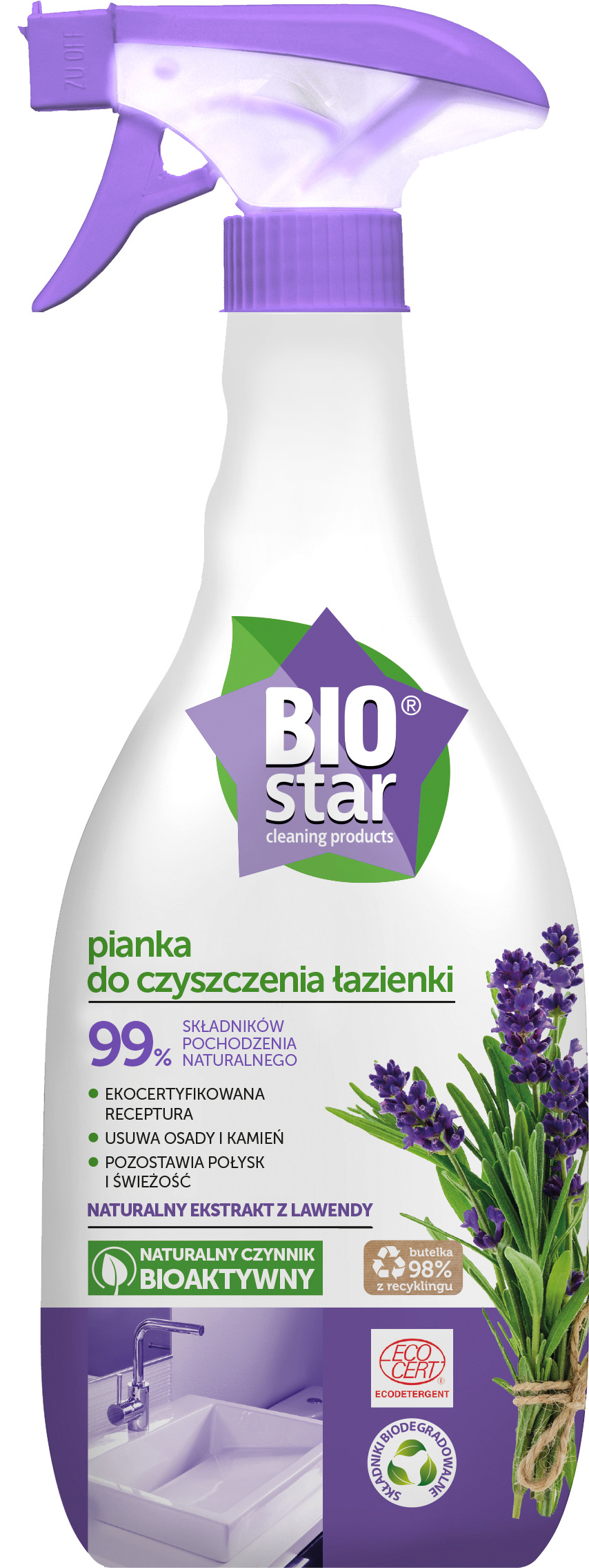 BIOstar 욕실 세정 폼 700ml 스프레이 용기